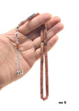 925 Sterling Silver Tasseled Tasbih Rosary 15 Kinds