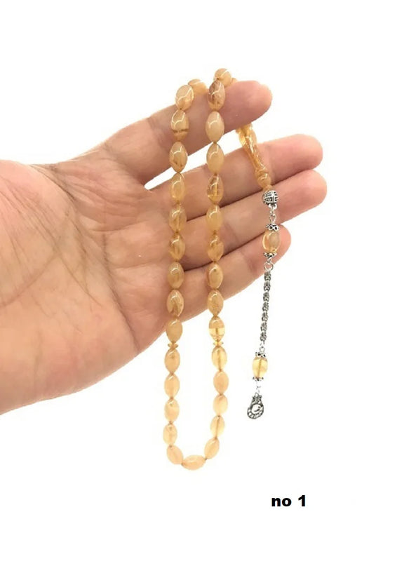 925 Sterling Silver Tasseled Tasbih Rosary 15 Kinds
