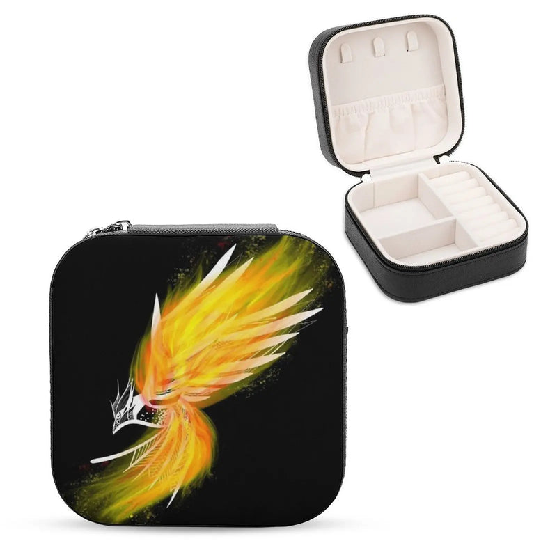 Fire Bird Jewelry Storage Box Leather Jewelry Organizer Box Creative Layers