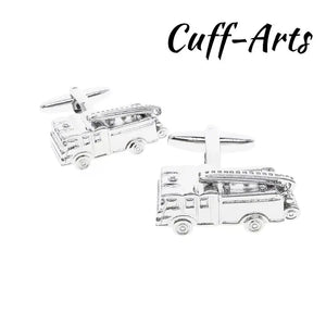 Fire Engine Firefighter Cufflinks for Men Gemelos by Cuffarts