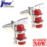 Fire Extinguisher Cufflink Cuff Link Set of 2 Pairs