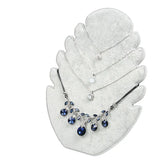 Fire Shape Necklace Display Board Velvet Jewelry Organizer