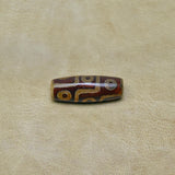 Fire Roasted Brown Agate Beads Tibet 9 Eyes DZI 15*41mm DIY Jewelry
