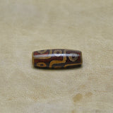 Fire Roasted Brown Agate Beads Tibet 9 Eyes DZI 15*41mm DIY Jewelry