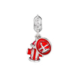 Firefighter Dangle Charms 925 Sterling Silver Beads for Bracelet