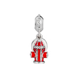 Fireman Sign Charms for Silver Bracelets 925 Sterling Silver DIY Pendant Charms