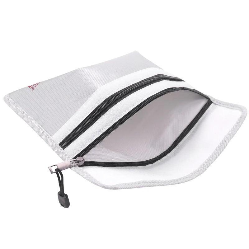 Fireproof Document Bag with Zipper, Waterproof Money Bag
