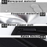 Fireproof Document Bag 15x11 Inch for Valuables Money Documents Jewelry