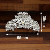 Vintage Crystal Hair Jaw Clip Clamp Rhinestone Hair Claws Women Accessories
