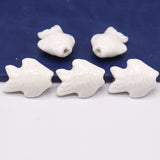 Handmade Porcelain Fish Beads 20x15mm for Jewelry Making