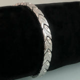 Fish Shape Stainless Steel CZ On Hand Bracelet For Women Men