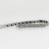 Fish Shape Stainless Steel CZ On Hand Bracelet For Women Men