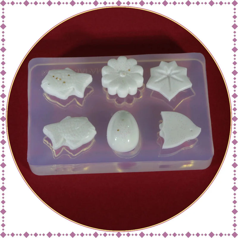 Fish Flower Silicone Mold DIY Resin Jewelry Pendant Necklace Pendant Lanugo Mold