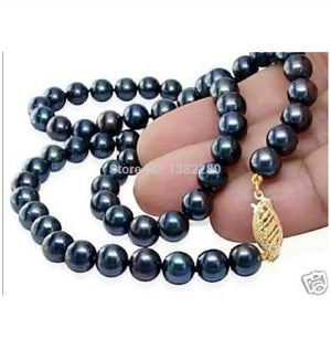 Fish Shape Pearl Button Necklace 18 inch DIY Women Jewelry