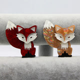 Acrylic Fox Brooches And Pins for Women Scarf Accessories