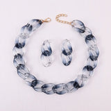 Acrylic Colorful Chain Choker Necklace For Women