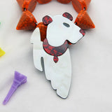 FishSheep Big Dog Acrylic Brooches Lovely Animal Pins and Brooches