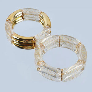 Boho Transparent Acrylic Bracelet for Women