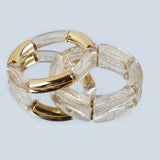 Boho Transparent Acrylic Bracelet for Women