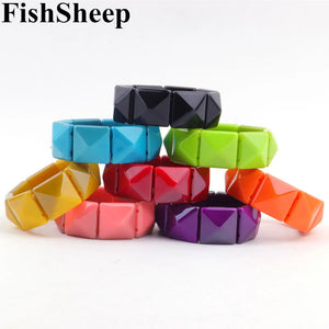 Colorful Acrylic Bracelets For Women