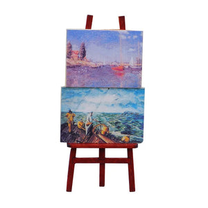 Wood Drawing Board Brooch Lovely Sketchpad Pin