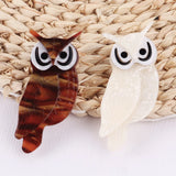 Acrylic Owl Brooches Pins For Women Resin Animal Birds Brooch
