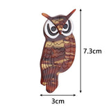 Acrylic Owl Brooches Pins For Women Resin Animal Birds Brooch