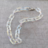 FishSheep Neon Acrylic Chain Necklace Harajuku Punk Choker Jewelry