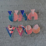 Colorful Acrylic Drop Earrings Lovely Laser Jewelry Gift