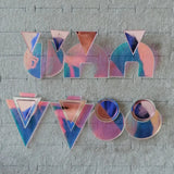 Colorful Acrylic Drop Earrings Lovely Laser Jewelry Gift