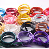 FishSheep Multicolor Glitter Jelly Bangle Bracelet Set