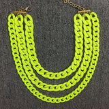 Punk Resin 3 Layer Chain Necklace for Women