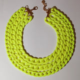 Punk Resin 3 Layer Chain Necklace for Women
