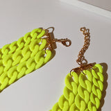 Punk Resin 3 Layer Chain Necklace for Women