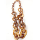 FishSheep Acrylic Long Chain Necklace Plastic Chunky Link Chain Pendant Necklace