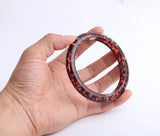 Leopard Resin Bangle Wide Cuff Acrylic Charm