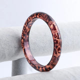 Leopard Resin Bangle Wide Cuff Acrylic Charm