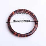 Leopard Resin Bangle Wide Cuff Acrylic Charm