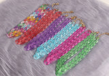 FishSheep Acrylic Long Chain Necklace Frosted Resin Chunky Choker Pendant