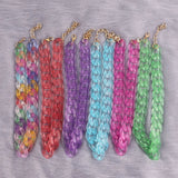 FishSheep Acrylic Long Chain Necklace Frosted Resin Chunky Choker Pendant