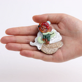 Animal Bear Brooches for Women Cute Dog Hat Pins