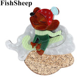 Animal Bear Brooches for Women Cute Dog Hat Pins