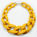 FishSheep Punk Acrylic Chunky Chain Choker Necklace Statement
