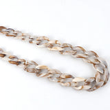 Vintage Resin Chain Collar Necklace for Women