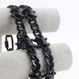 Red Acrylic Brambles Chain Necklace Punk Choker Men's Jewelry