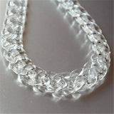 Clear Acrylic Chain Necklace Transparent Choker Collar Jewelry