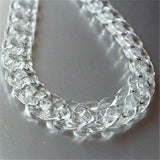 Clear Acrylic Chain Necklace Transparent Choker Collar Jewelry