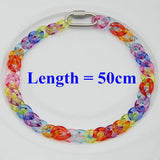 Rock Punk Acrylic Chain Necklace Mixed Chain Pendant Jewelry