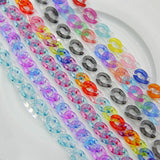 Rock Punk Acrylic Chain Necklace Mixed Chain Pendant Jewelry