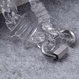 Punk Rock Acrylic Chain Necklace with Thorns for Men Women